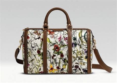 bauletto gucci fiori|bauletto Gucci donna.